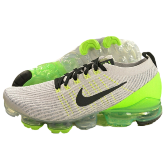 Nike Other - Nike VaporMax 3.0 Flyknit Grey Green Running Shoes, Size 7.5 Women’s - 6 Men’s